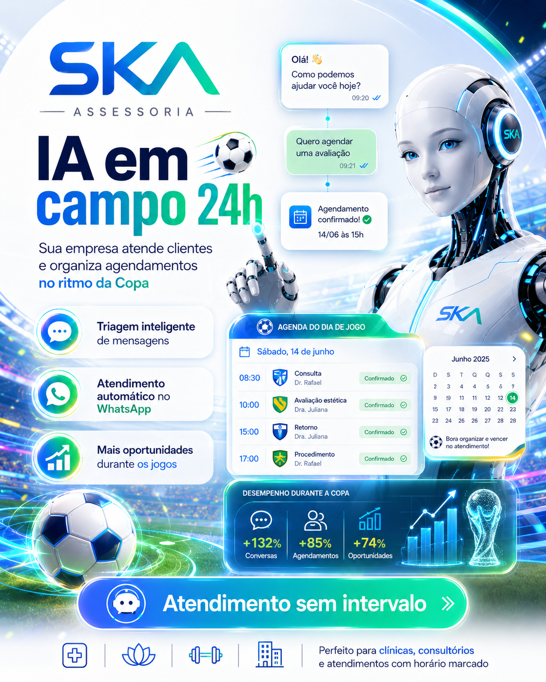 IA em campo 24h - Atendimento automático